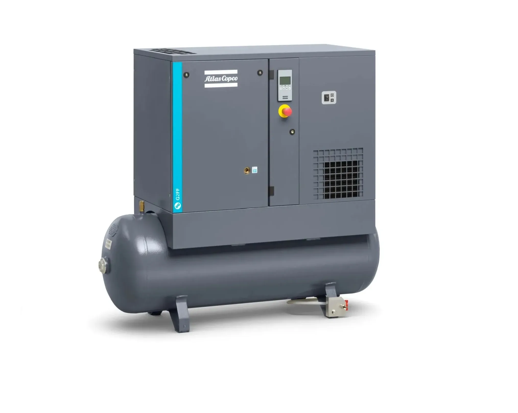 Atlas Copco G11FF Tank Mounted Screw Air Compressor