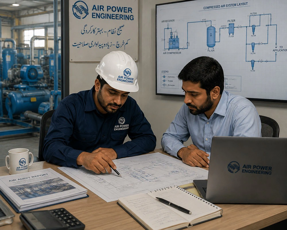 Compressed air system engineering design and consultation service